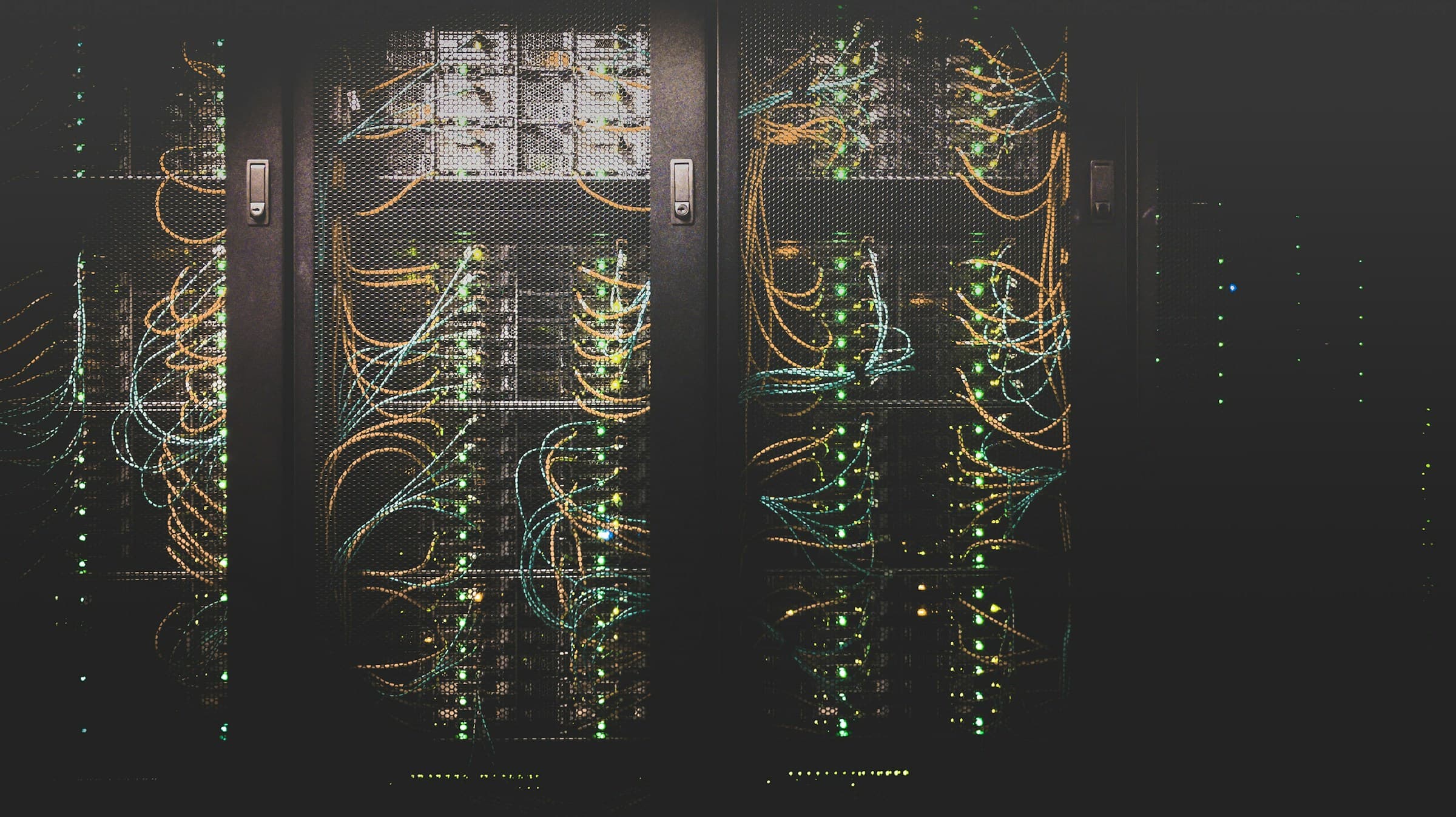Data center racks and network cabling